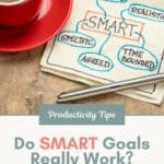 smart goals outlined on a napkin