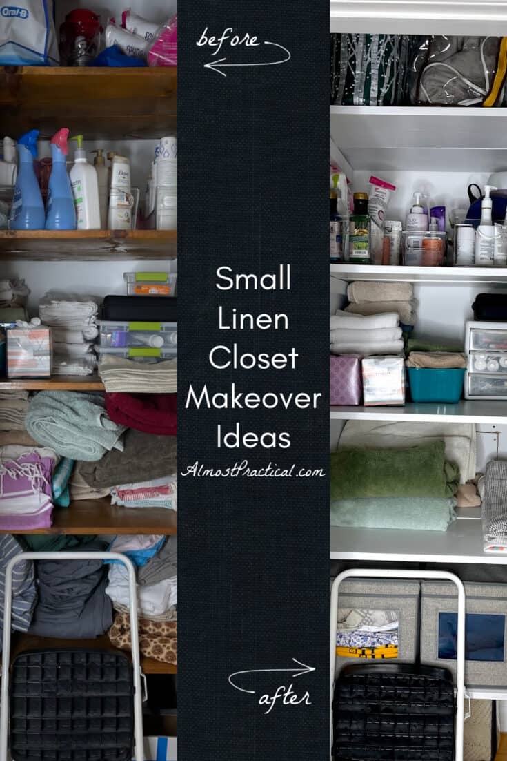 Small Linen Closet Organization Ideas and a Make Over - Almost Practical