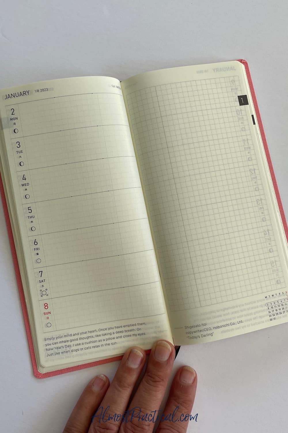 How to Use the Hobonichi Techo