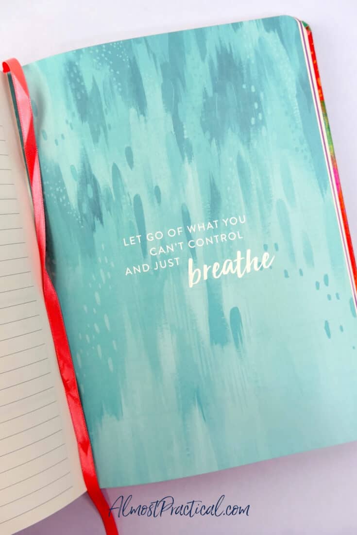 erin condren life planner page with quote 