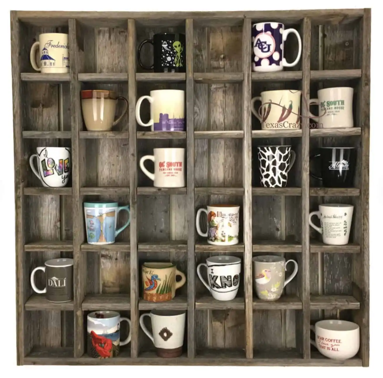 Coffee Mug Cubby Wall Storage