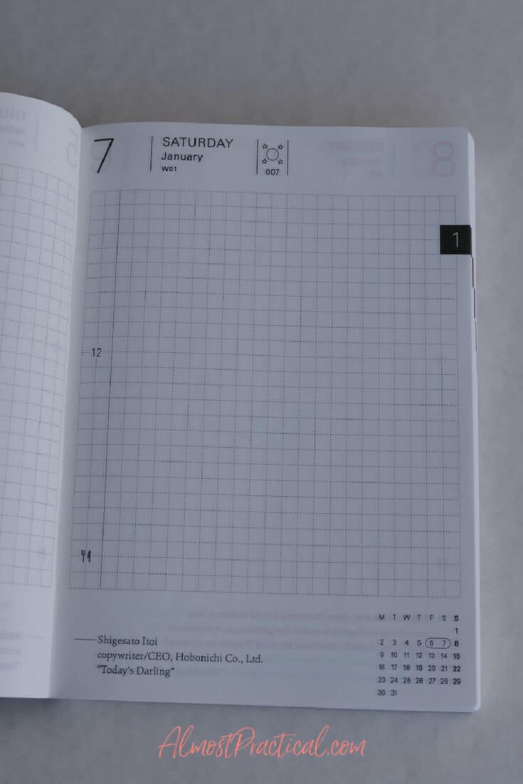 A6 Hobonichi Techo Planner Book Review - 2023 - Almost Practical