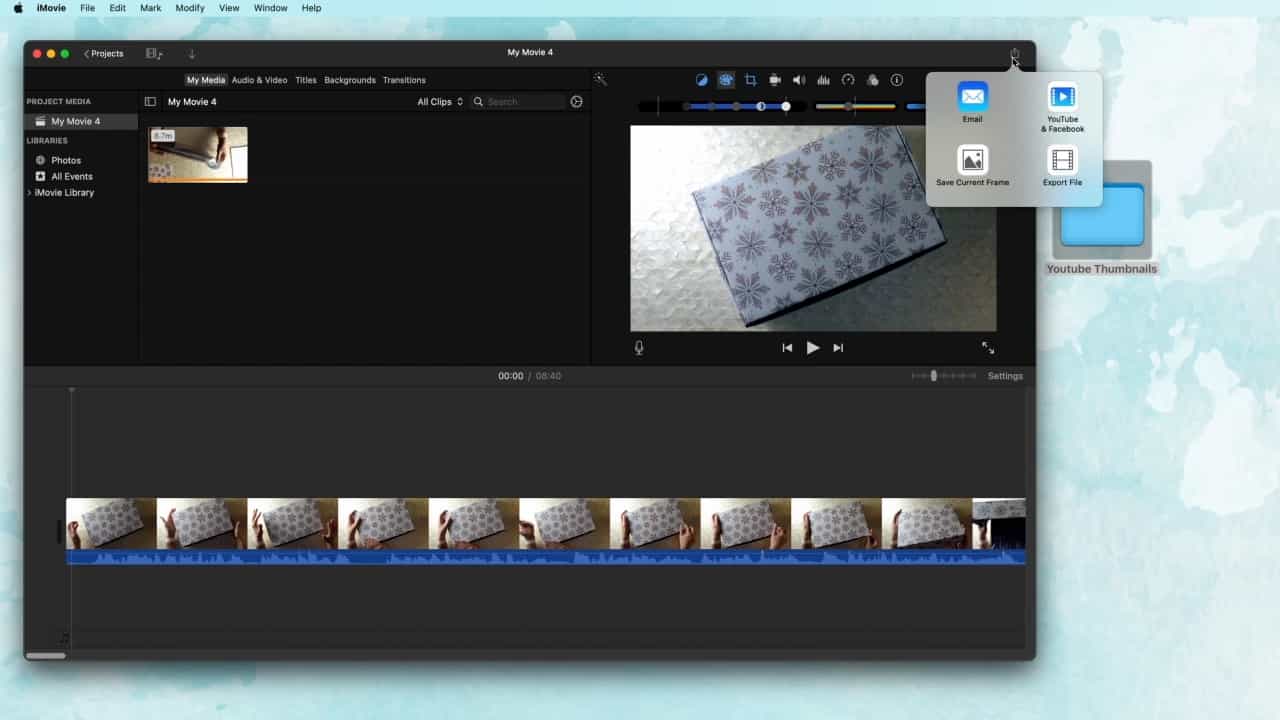 How to Take a Screenshot in iMovie