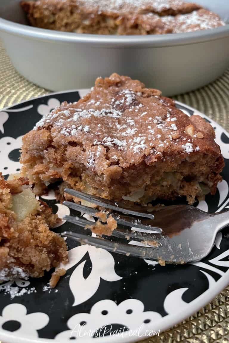 Apple Coffee Cake Recipe with Whole Wheat Flour