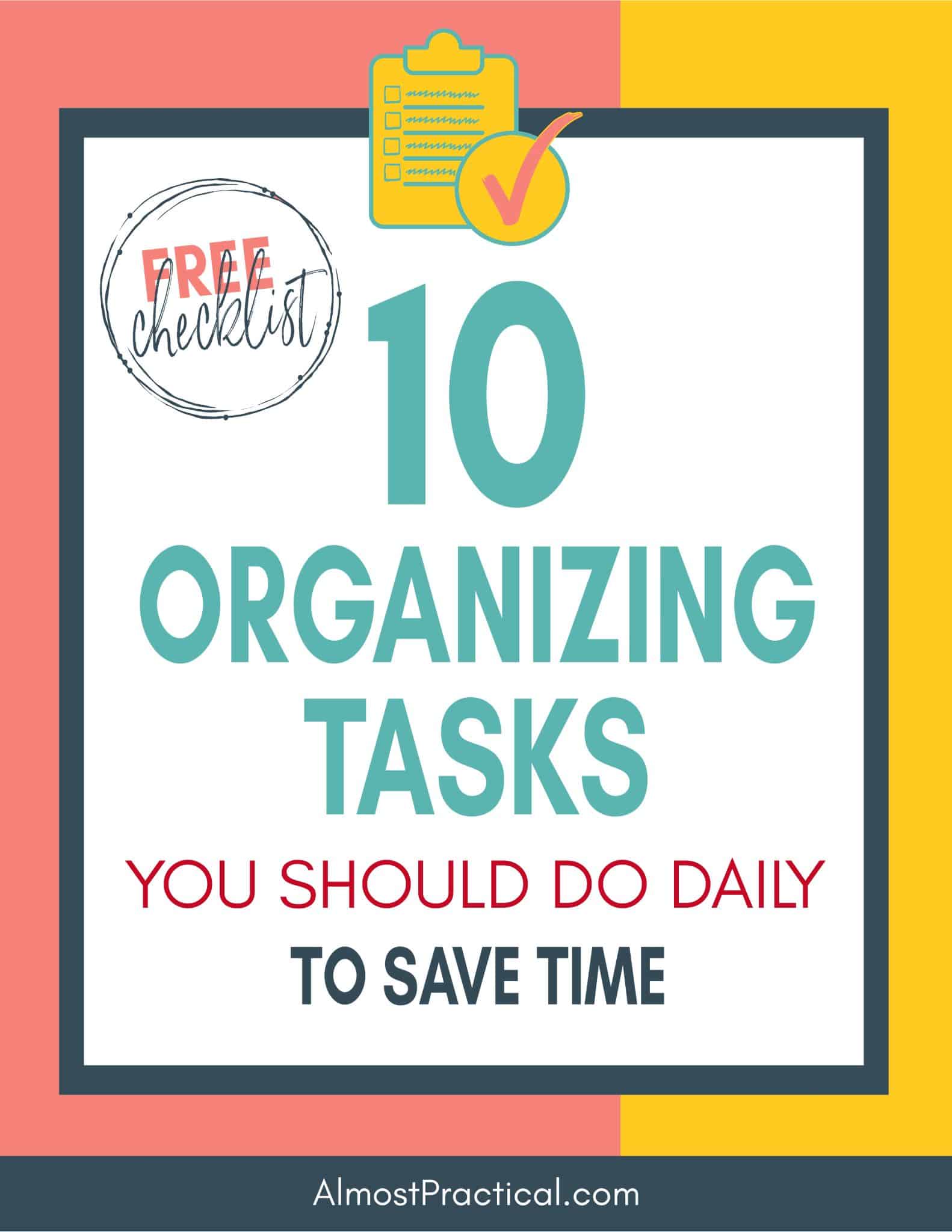 10 organizing tasks book cover
