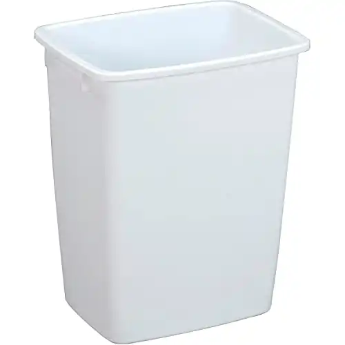 Rubbermaid FG2806TPWHT 36 Quart White Open Wastebasket