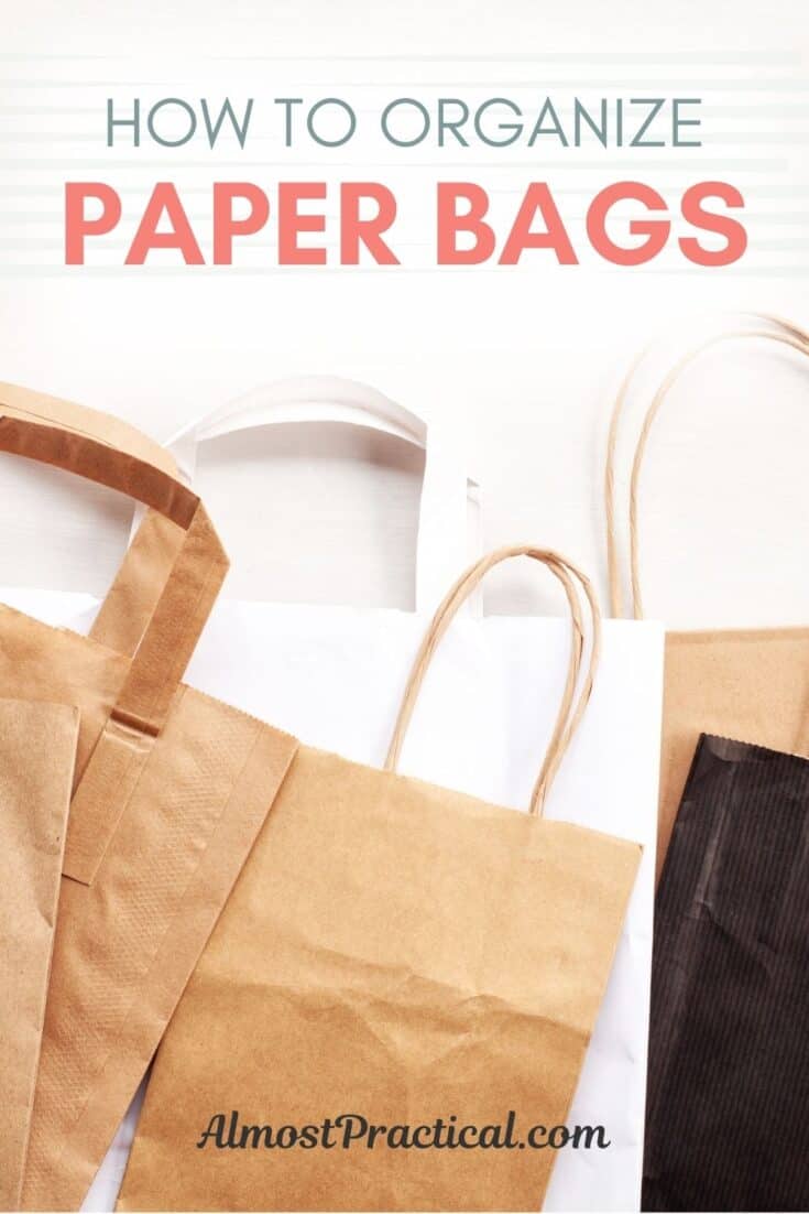 collection of paper bags on a white background