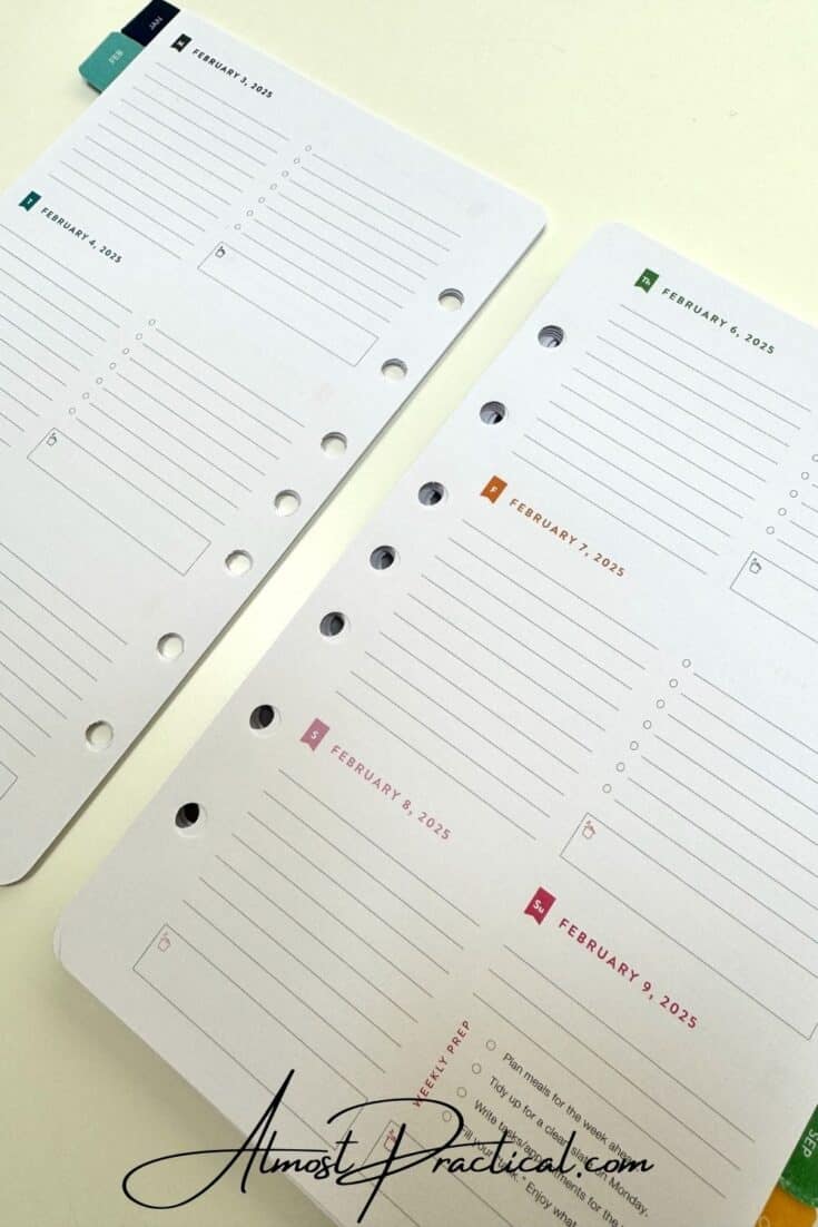 planner inserts for a ring agenda