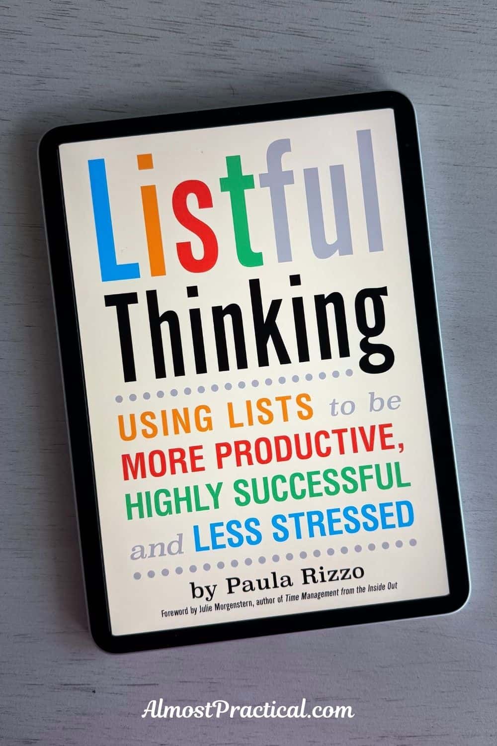 Listful Thinking by Paula Rizzo book cover