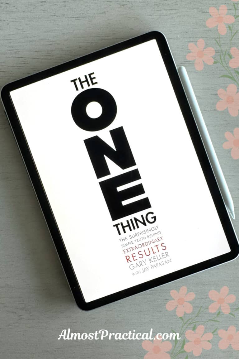 The One Thing by Keller and Papasan on Kindle for iPad