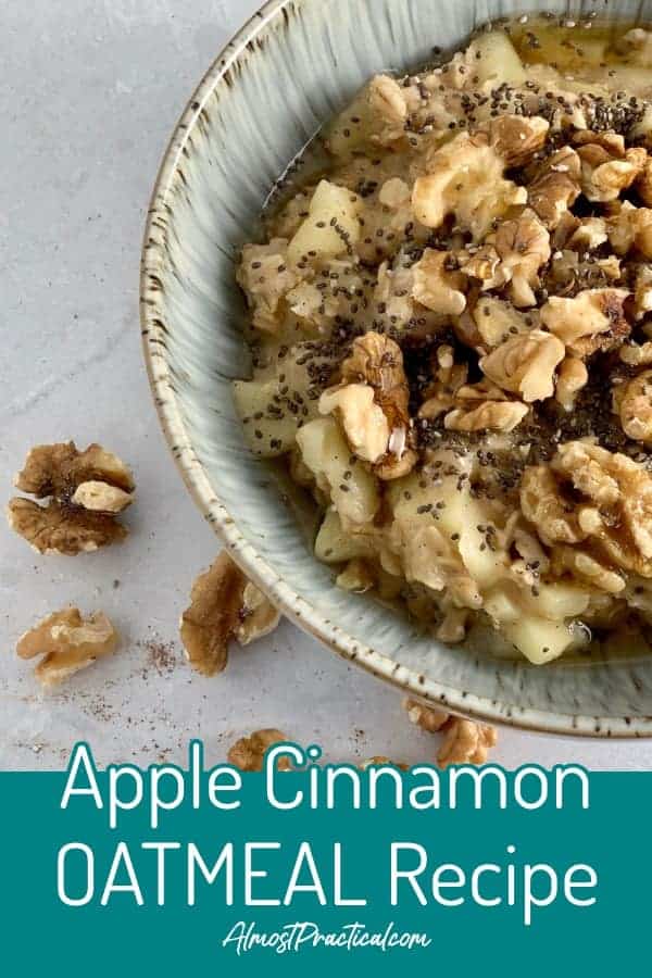 Homemade Apple Cinnamon Oatmeal Recipe