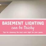 basement recess lights