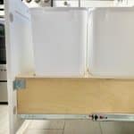 pull out kitchen trash can cabinet bottom mount