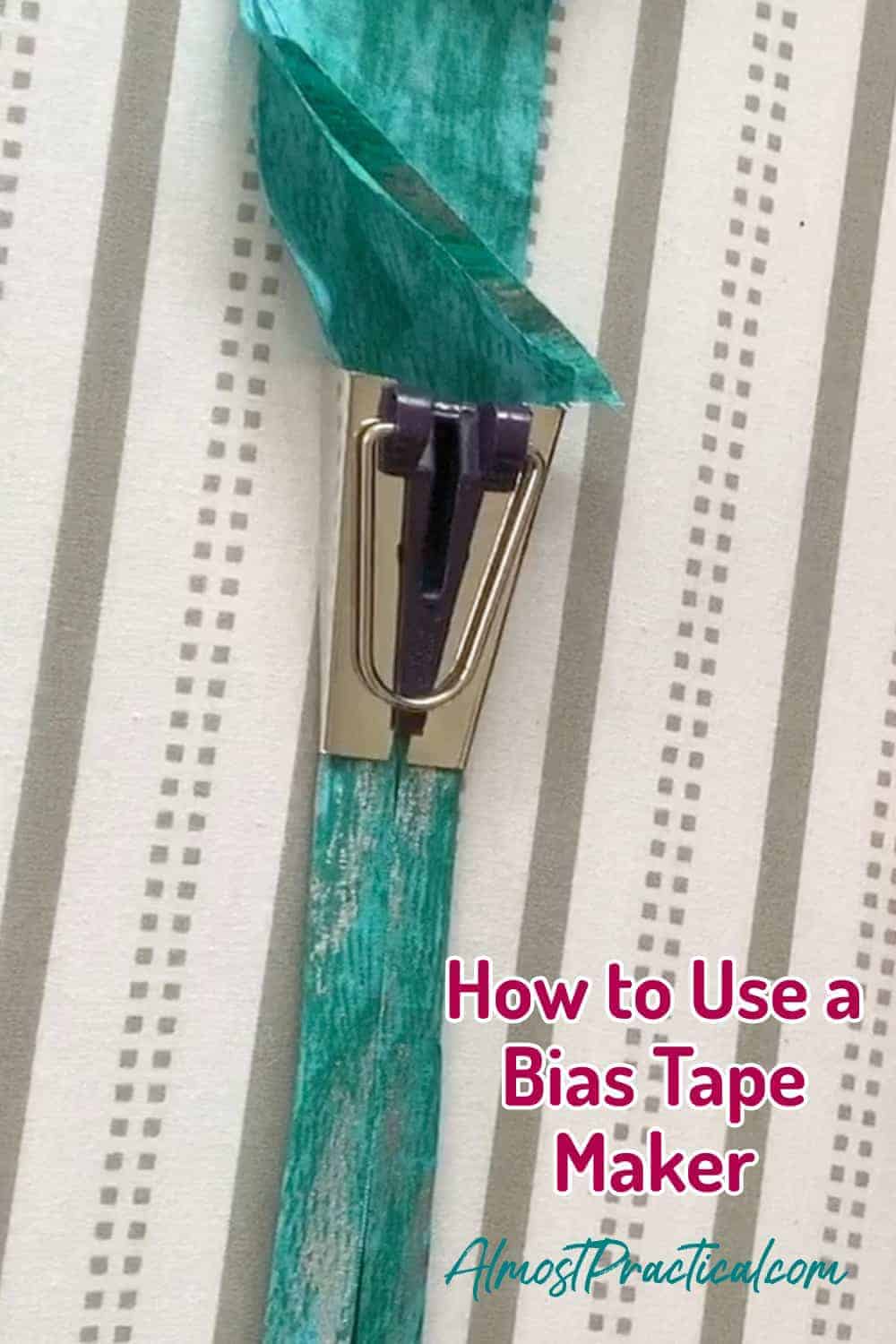 How to use a bias tape maker