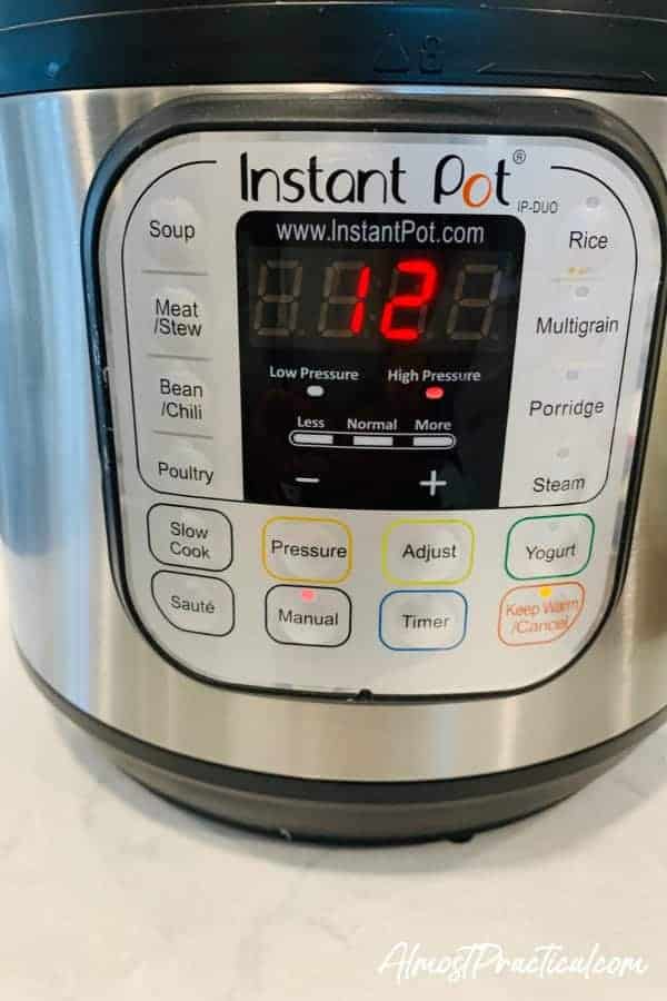 settings to make cauliflower soup in the Instant Pot