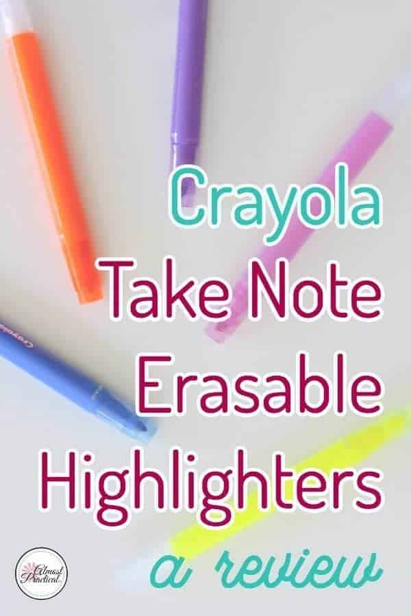 2019 Crayola Take Note! Review, Felt-Tip Pens, Permanent Markers, Erasable  Highlighers, Gel Pens and Dry Erase Markers