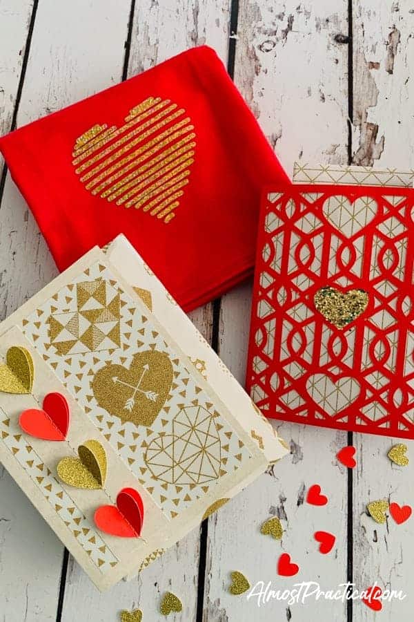 Cricut Valentine's cards and stuff