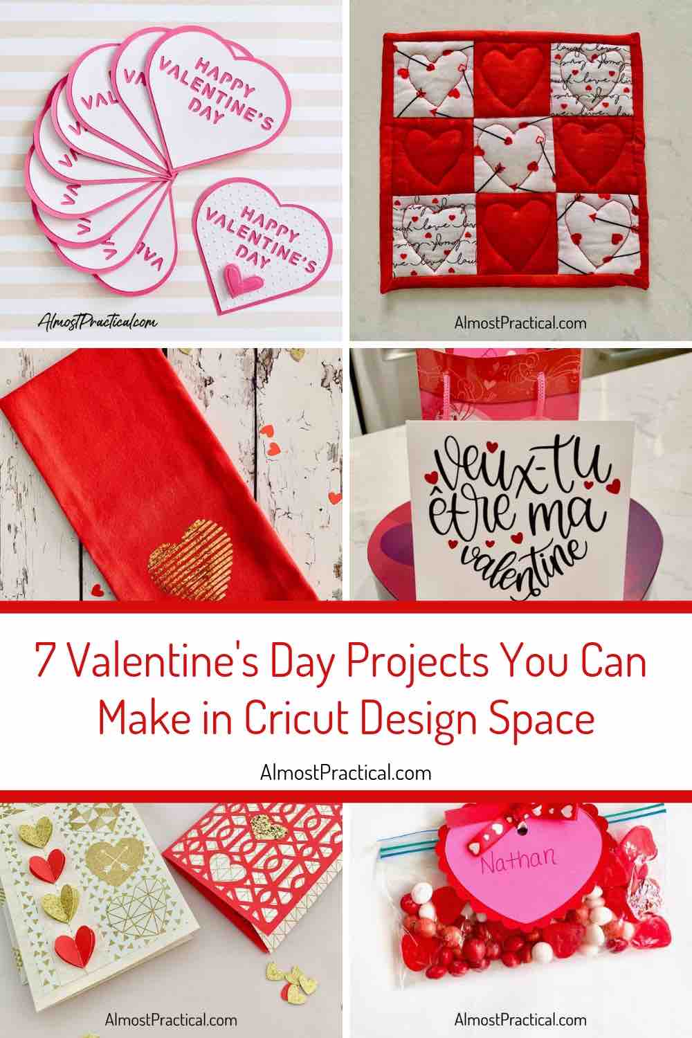 Inspiration for Your Cricut Valentine's Day Projects - Almost Practical