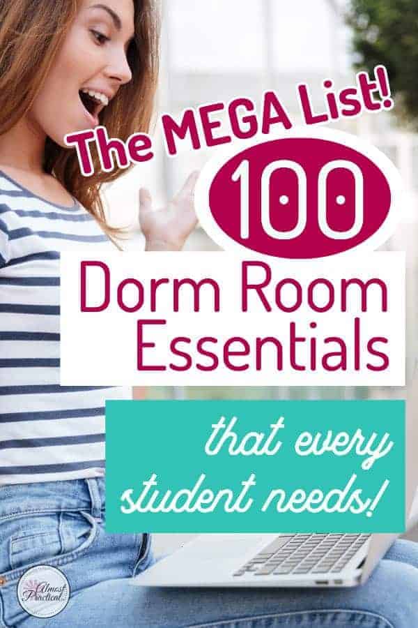 The MEGA List of 100 Dorm Room Essentials Every Student Needs