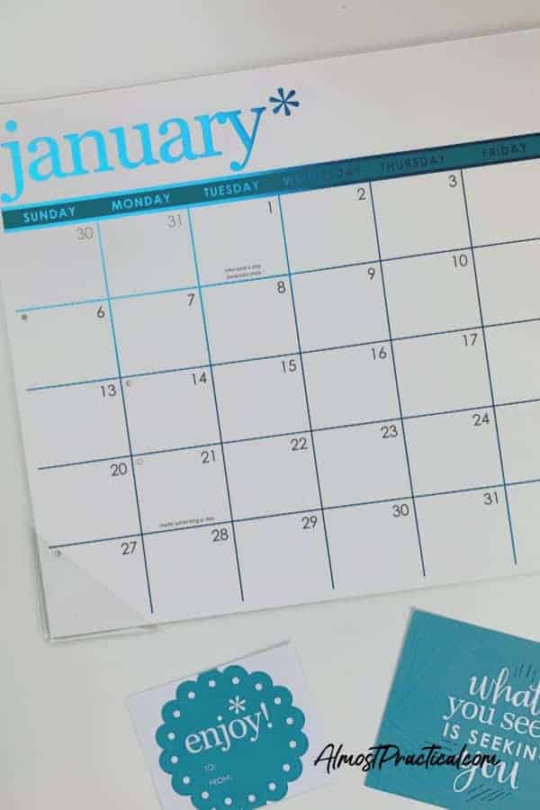 Erin Condren Metallic Desk Calendar