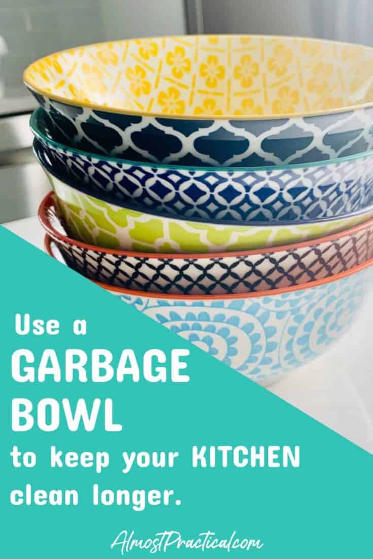 Use a Garbage Bowl to Keep Your Kitchen Clean Longer