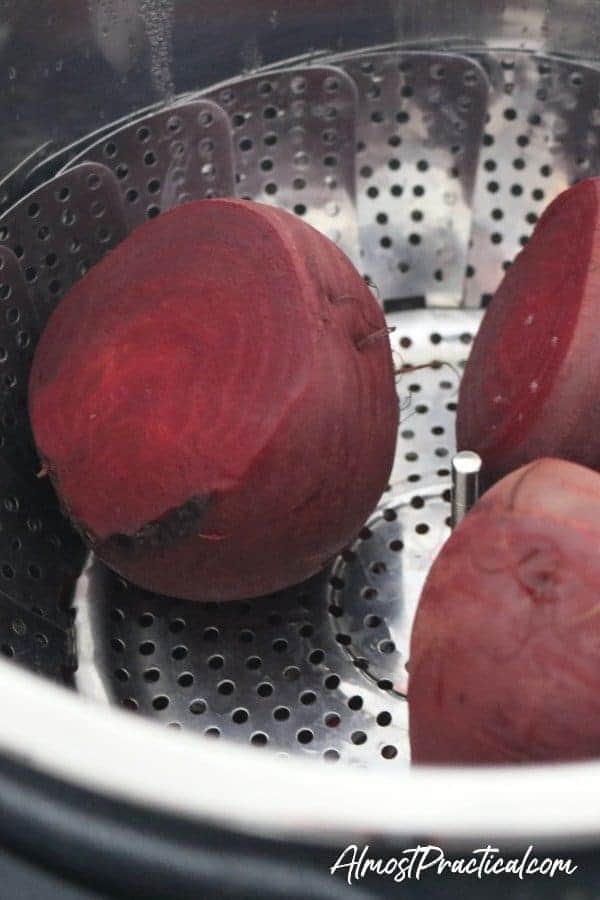 Instant Pot Beets when they are cooked.