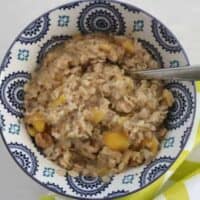 Peaches and Cream Oatmeal Recipe