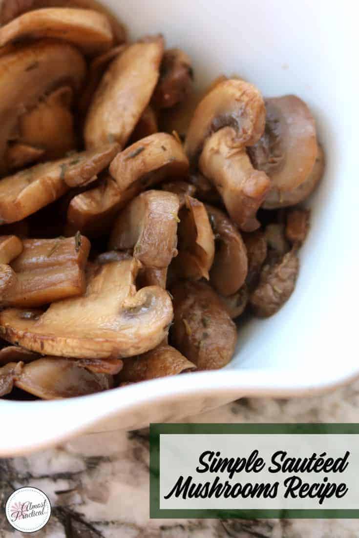 Simple Sautéed Mushrooms Recipe with Thyme