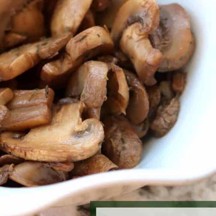 Simple Sautéed Mushrooms Recipe with Thyme