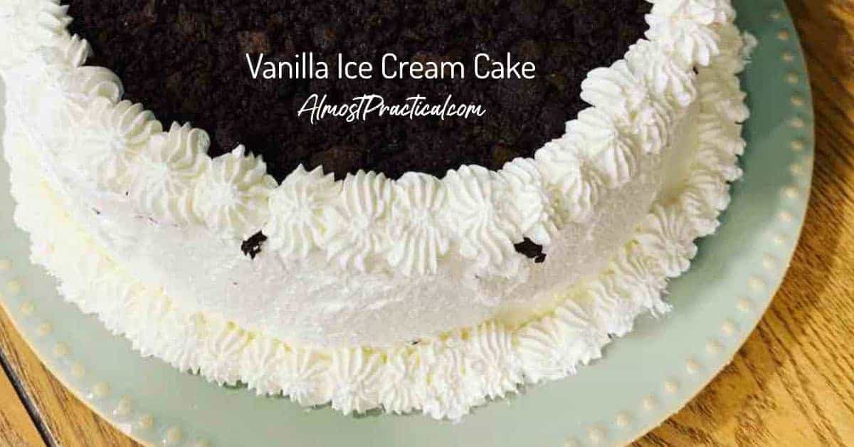 Easy Vanilla Ice Cream Cake Recipe